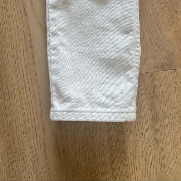 Vintage White 100% Cotton Slim Straight Leg Jeans Sz: 4 (26) - Picture 4 of 12